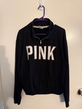 Victoria's Secret PINK Black Top with White Trim